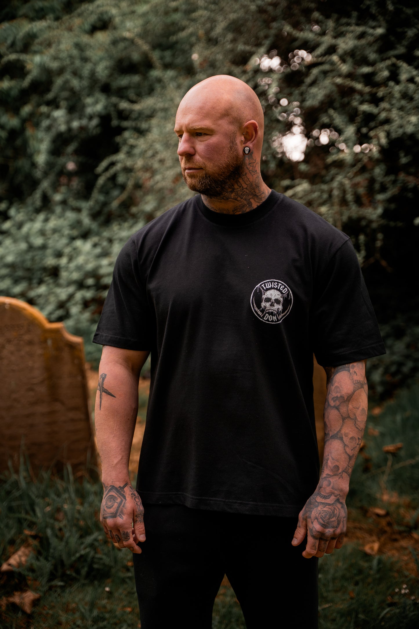 ‘Twisted Don’ Oversized logo T-shirt
