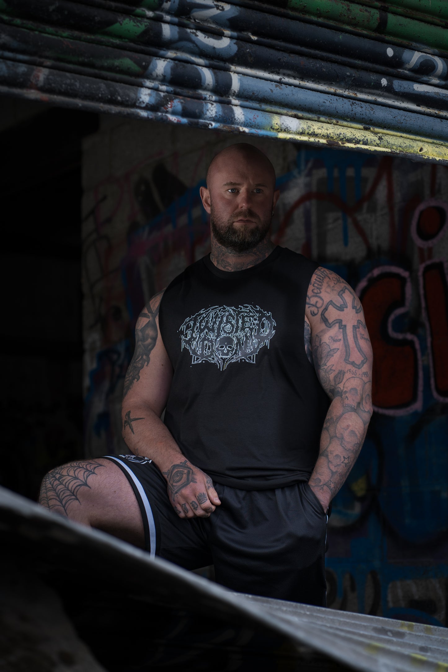 ‘TD DEATH METAL’ B&W Logo Tank Top
