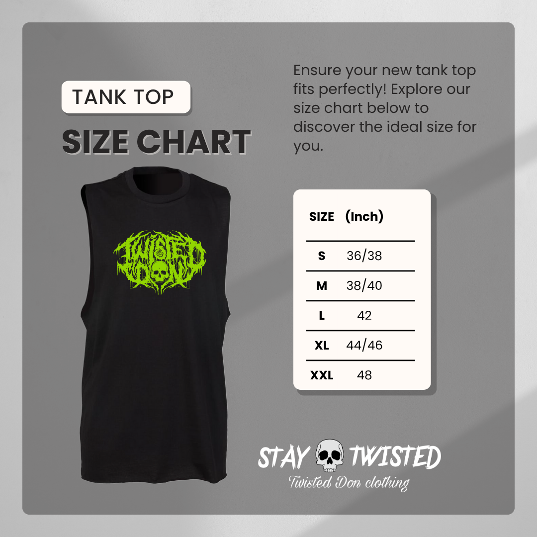 ‘TD DEATH METAL’ Green Logo Tank Top