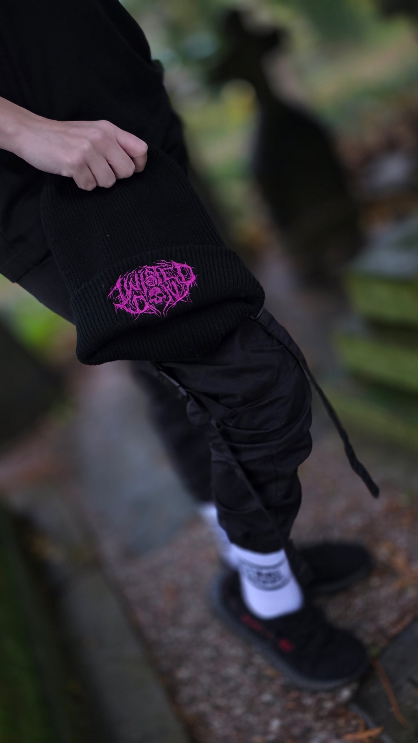 DEATH METAL BEANIE - Neon Purple