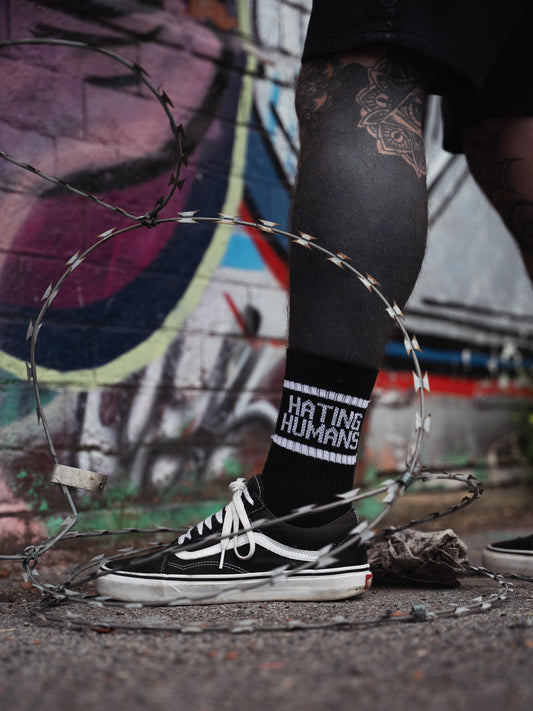 ‘HATING HUMANS’ socks