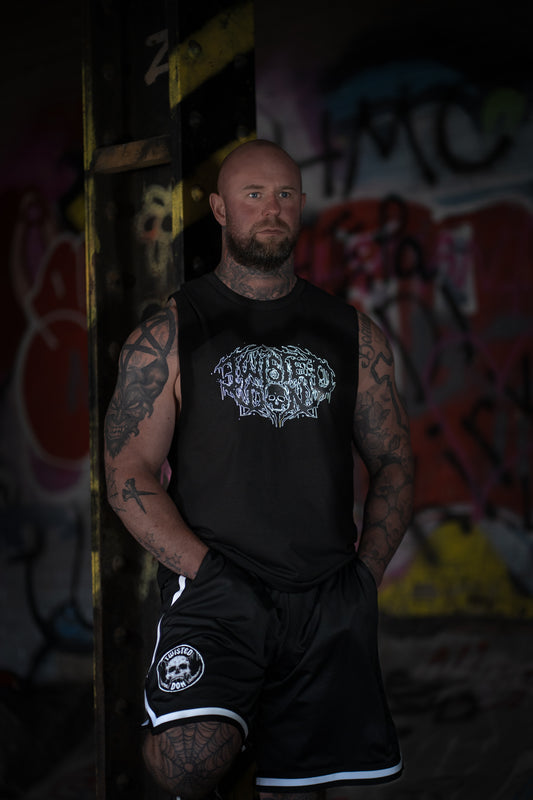 ‘TD DEATH METAL’ B&W Logo Tank Top