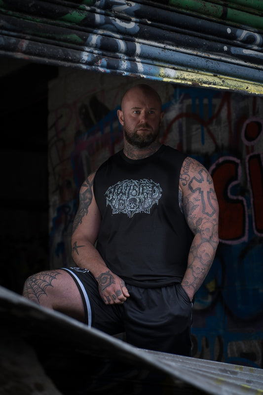 ‘TD DEATH METAL’ B&W Logo Tank Top