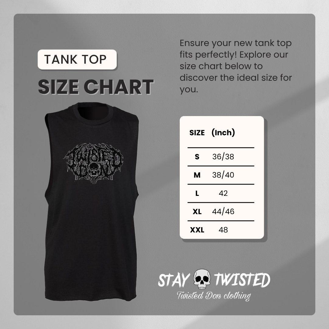 ‘TD DEATH METAL’ B&W Logo Tank Top